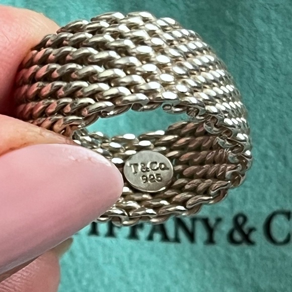 Tiffany & Co Somerset Mesh Ring - Picture 7 of 9